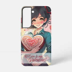 Sei mein Valentinstag im Manga-Stil 31470 Samsung Galaxy Hülle