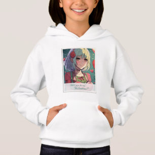 Sei mein Valentinstag im Manga-Stil 33420 Hoodie