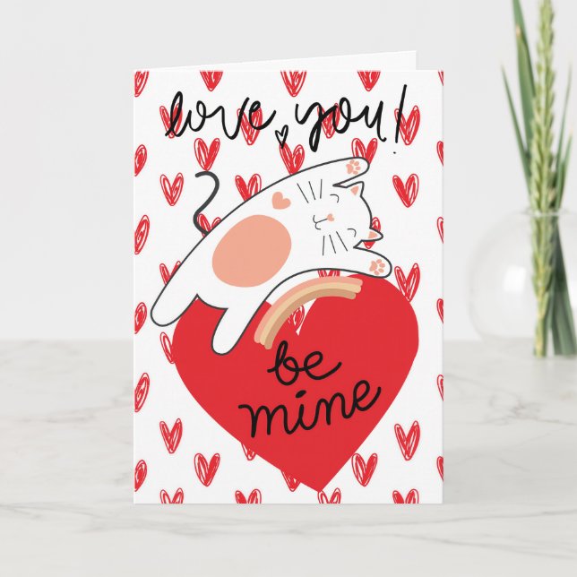 Sei mein Valentinstag Karten (Vorderseite)