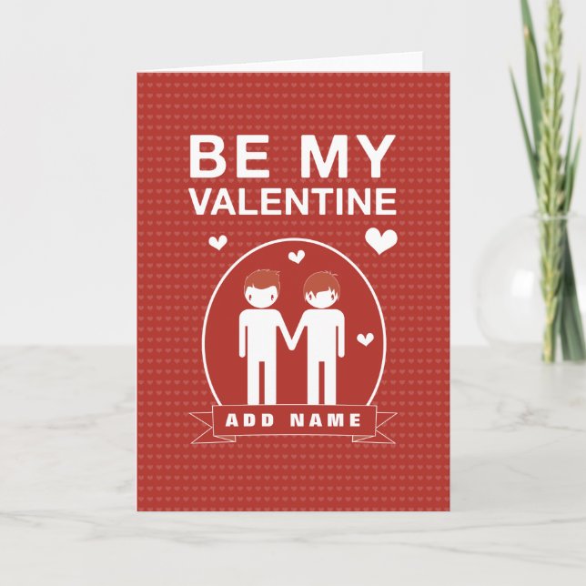 Sei mein Valentinstag - Valentinstag-Karte Feiertagskarte (Vorderseite)