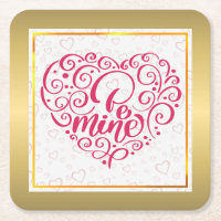 Sei mein" Vintager Text: Happy Valentine's Day