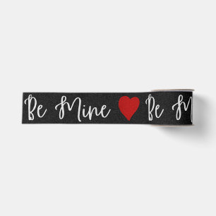 Sei mein weißer Glitzer Valentins Grosgrain-Band Ripsband
