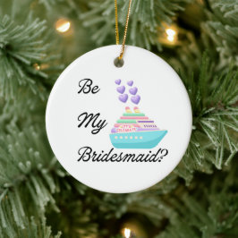 Sei meine Brautjungfer? Einladungsvorschlag Kreuzf Keramik Ornament