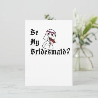 Sei meine Brautjungfer? Halloween-Hochzeitsantrag Einladung