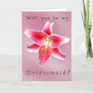 Sei meine Bridesmaid Einladung