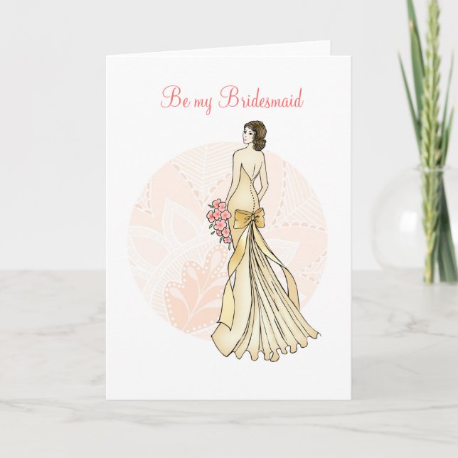 Sei meine Bridesmaid Einladung (Vorderseite)