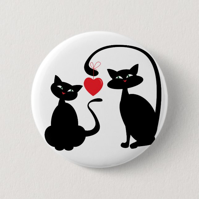 Sei meine Katzen Button (Vorderseite)