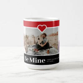 Sei meine persönliche 3-Foto-Valentinerkarte Kaffeetasse