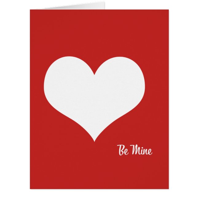 Sei meine Riesenvalentiner Tageskarte. (Vorderseite)