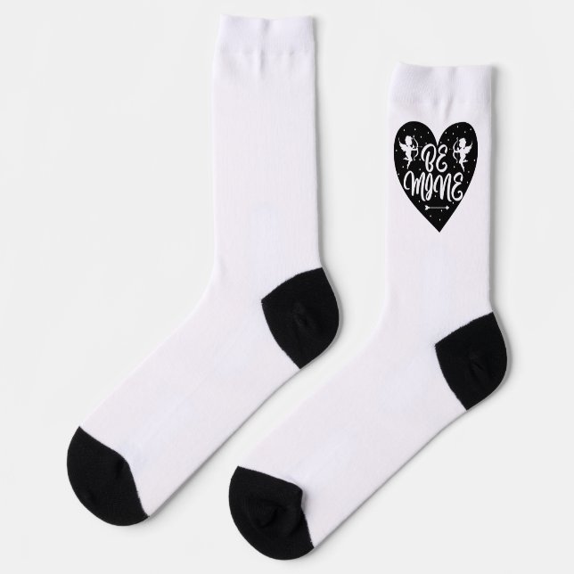 Sei meine Valentine Crew Socken (Linkes Detail)
