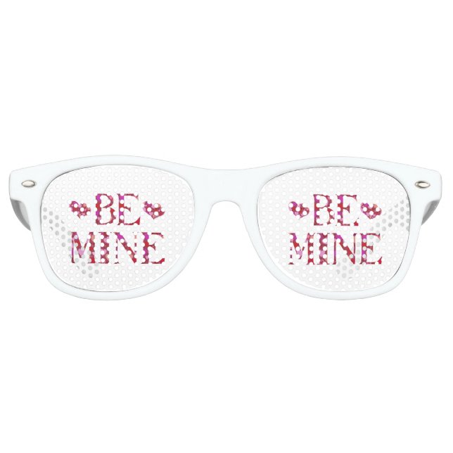 Sei meine Valentinstag Party Retro-Sonnenbrille Partybrille (Vorderseite)