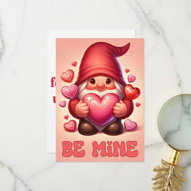 Sei meine Valentintagskarte Dankeskarte (Vorderseite/Rückseite Beispiel)