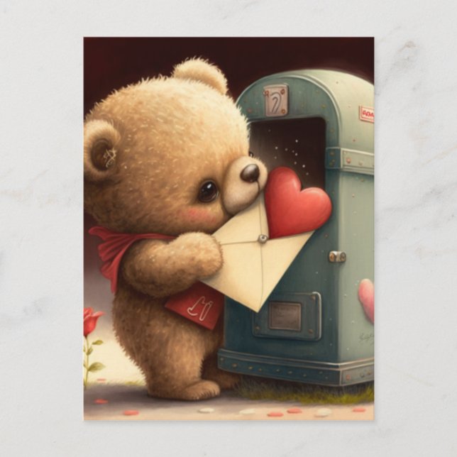 Sei meine Valentinuskarte Postkarte (Vorderseite)