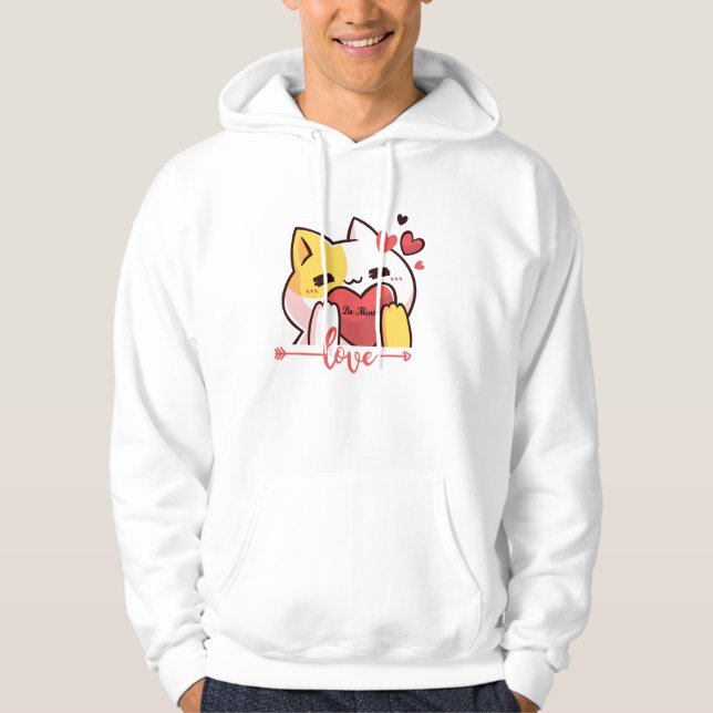 Sei meins. Liebe Hoodie (Vorderseite)