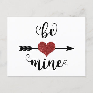 Sei Mine - Valentinstag Postkarte