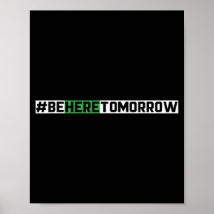 Sei morgen hier Prävention psychische Gesundheit Poster