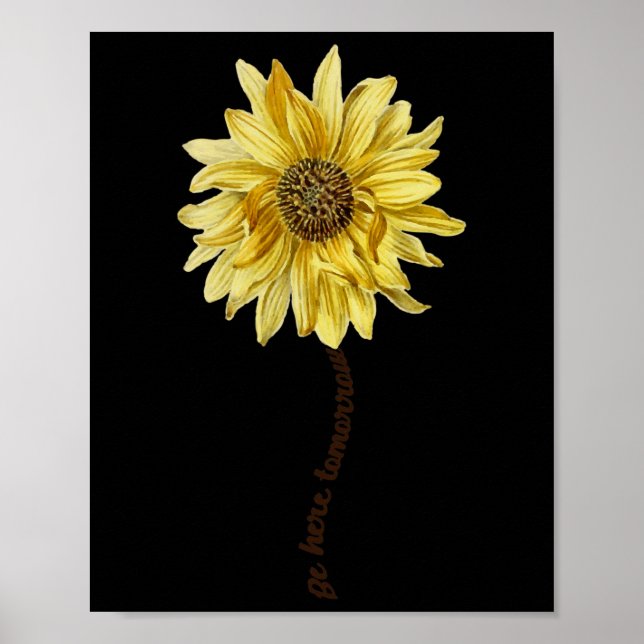 'Sei morgen' Sensibilisierung für Suizidprävention Poster (Vorne)