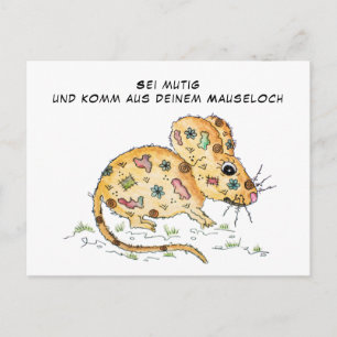 Sei mutig postkarte