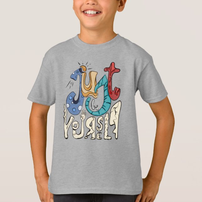 Sei mutig, sei du: Sei nur du selbst. T-Shirt (Vorderseite)