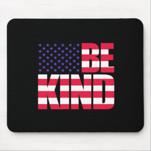 Sei nett 4. Juli USA-Flagge Amerika Amerikanisch  Mousepad