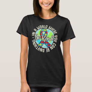 Sei nett Autismus-Bewusstsein Puzzle Erde Süße Fam T-Shirt