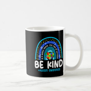 Sei nett Autismus-Bewusstsein Puzzle Regenbogen au Kaffeetasse