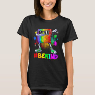 Sei nett, Dabbing Pop It Puzzle Teil Autismus-Bewu T-Shirt