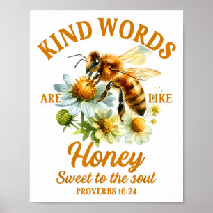 Sei nett Freundlichkeit Motivierende freundliche W Poster