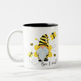 Sei nett genome und sei Hippy Gnome Lover Zweifarbige Tasse