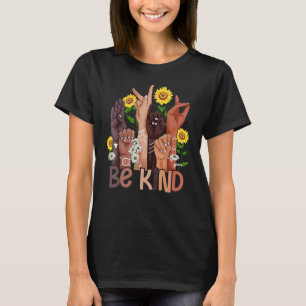 Sei nett Handzeichen gegen Mobbing UNITY DAY T-Shirt