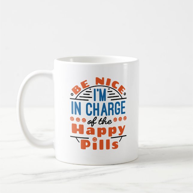Sei nett, ich bin verantwortlich für die glücklich kaffeetasse (Links)
