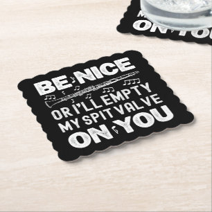 Sei nett, ich werde mein Speichelventil leeren Kla Untersetzer