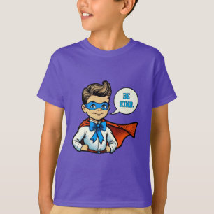 "Sei nett" Jungen-T-Shirt mit positiver Botschaft T-Shirt
