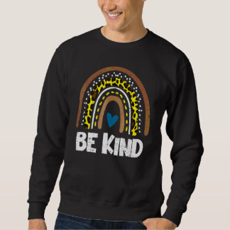 Sei nett Regenbogen Orange Anti Mobbing Unity Day  Sweatshirt