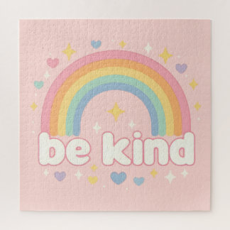 Sei nett – Regenbogen Pastell Positivität