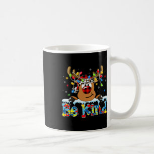 Sei nett Rentier Rotkariertes Puzzle Autismus-Bewu Kaffeetasse