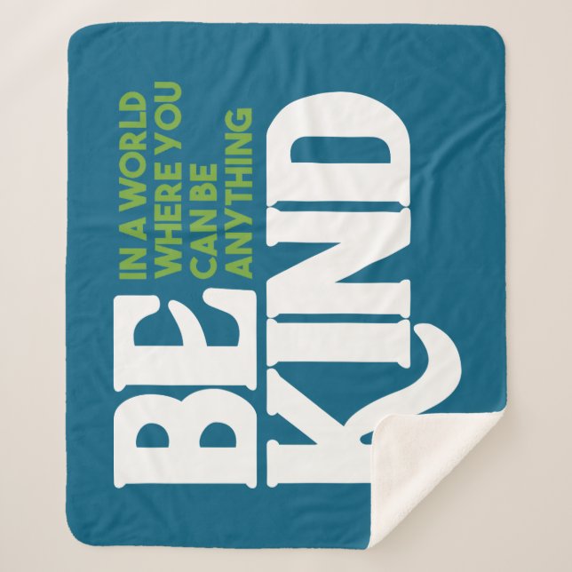 Sei nett sherpadecke (Vorderseite)