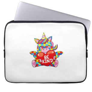 Sei nett Shirt Autismus-Bewusstsein Geschenk Kind Laptopschutzhülle