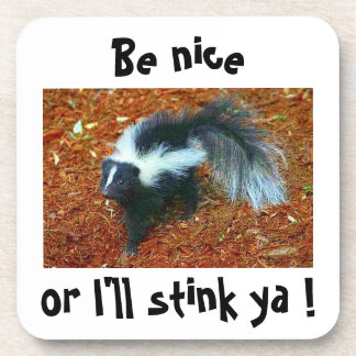 Sei nett, sonst stinke ich ja!-cork Untersetzer