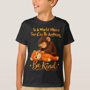 Sei nett süßes Baby-Affen-Schlag-Team T-Shirt