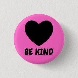 Sei nett - Symbol für schwarze Liebe Button