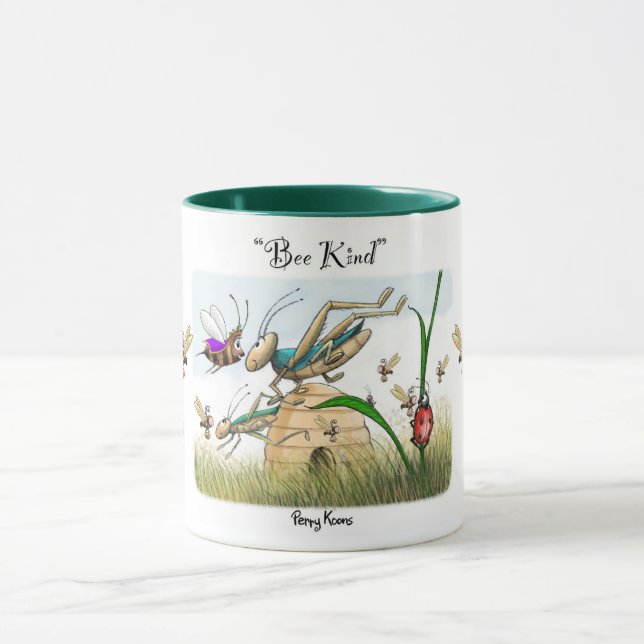 Sei nett! Tasse, 11 oz Tasse (Zentrum)