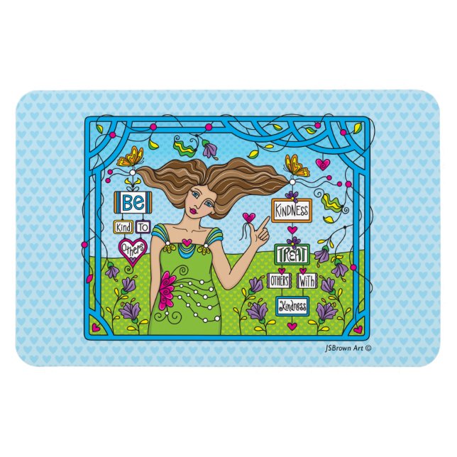 Sei nett zu anderen_Flexible Magnet 6" x 4" (Horizontal)