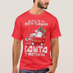 Sei nett zu dem Mathematiklehrer, den der Weihnach T-Shirt