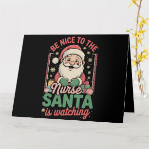 Sei nett zu der Schwester, der Weihnachtsmann scha Karte