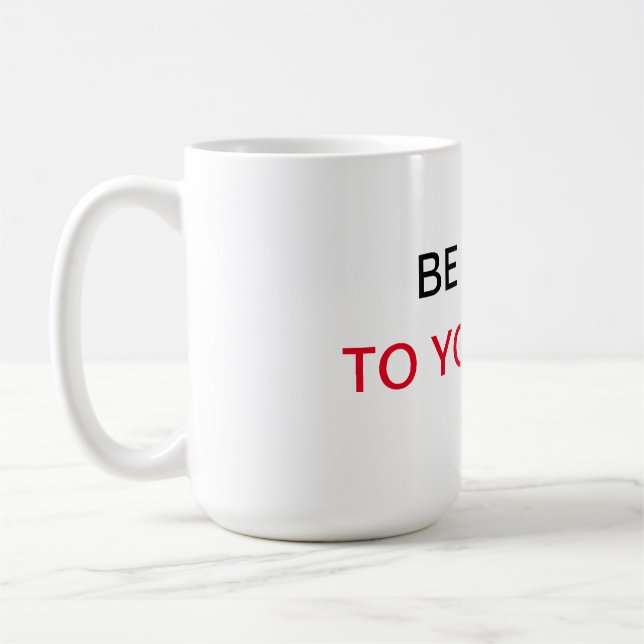 Sei nett zu dir selbst kaffeetasse (Links)