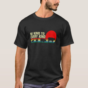 Sei nett zu jeder Art Vegan Vegetarisch Retro Sei T-Shirt