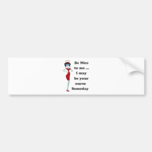 Sei nett zu mir autoaufkleber