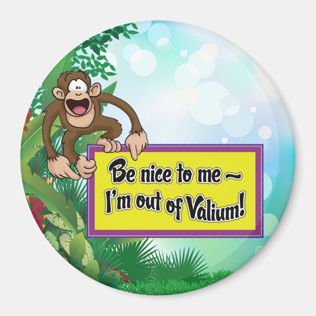 Sei nett zu mir - ich bin außer Valium! Magnet (Vorne)