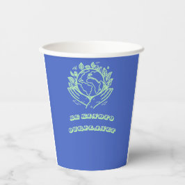 Sei nett zu unserem Planeten: Caring Hands Earth T Pappbecher